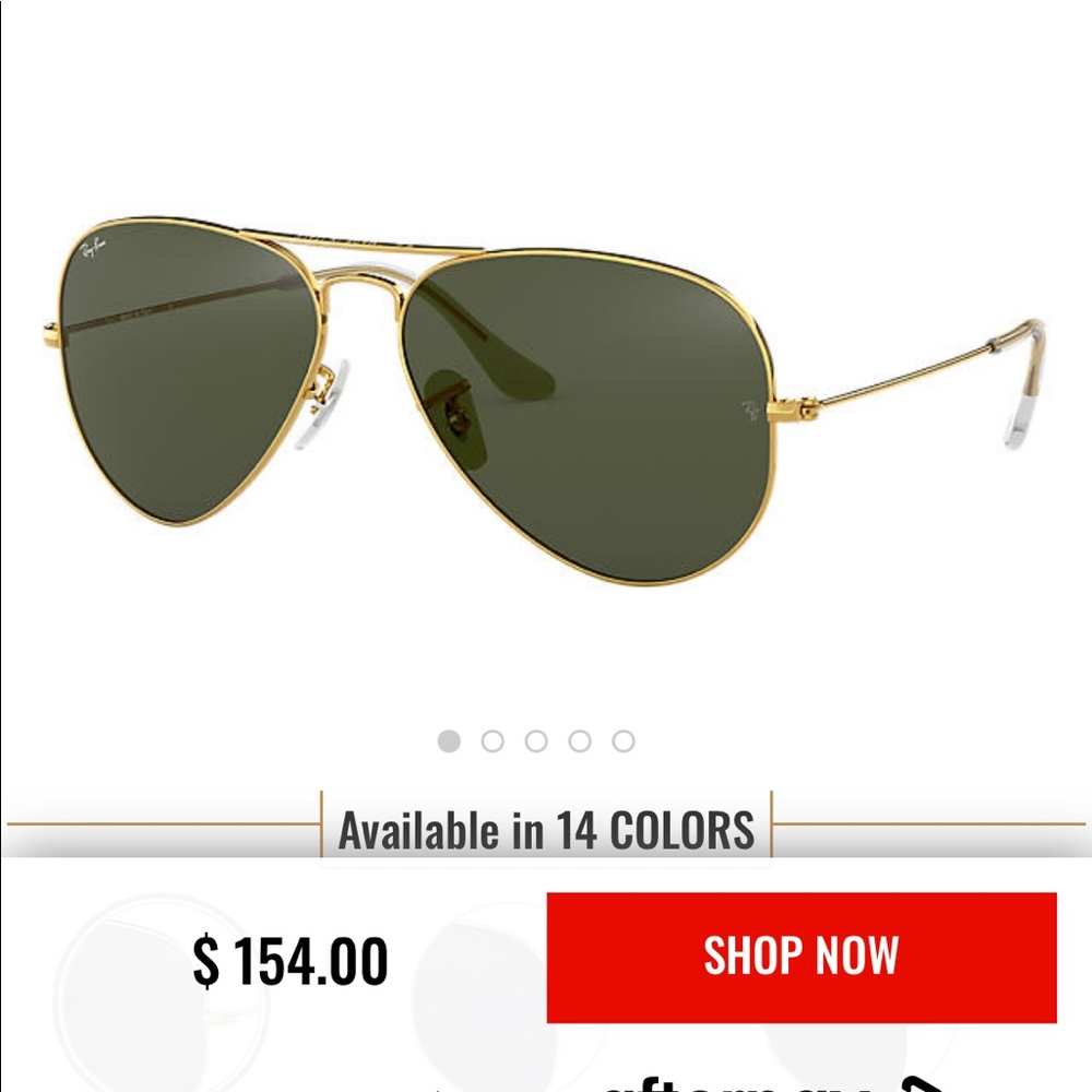 RAY BAN AVIATOR SUNGLASSES